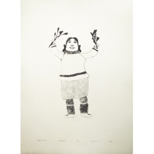 ULAYU PINGWARTOK 1904-1978 - Joyful Woman, 1973