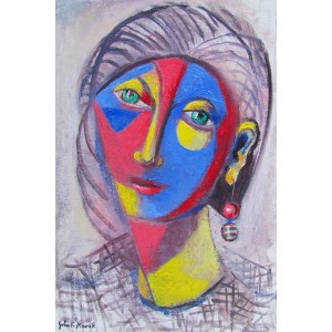 JOHN F. MAROK   1960-          Woman with Earring